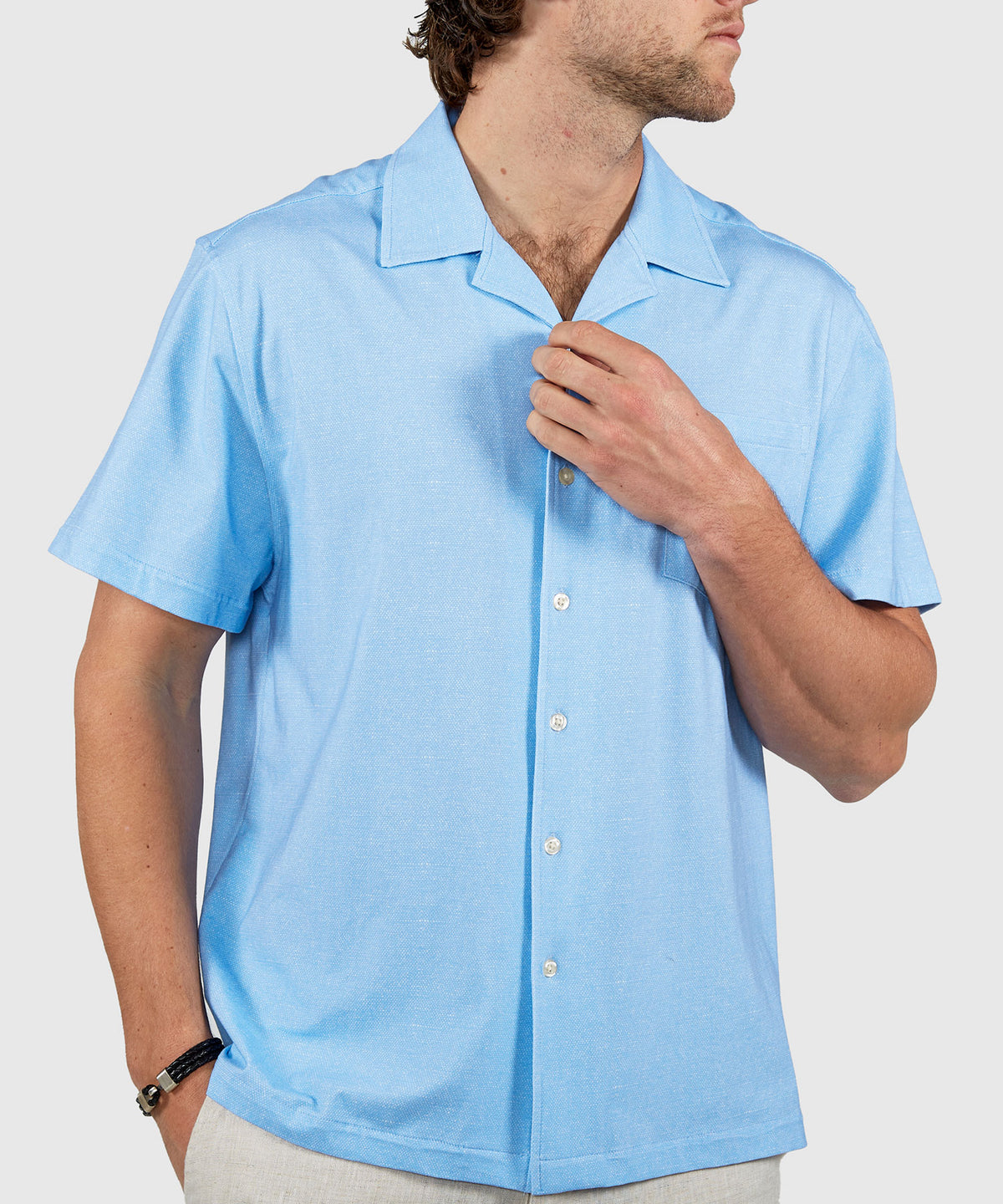 Westport Lifestyle Shoreline Cabana Short Sleeve Knit Shirt, Men's Big & Tall