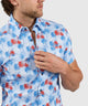 Westport Lifestyle Short Sleeve Seersucker Print Sport Shirt