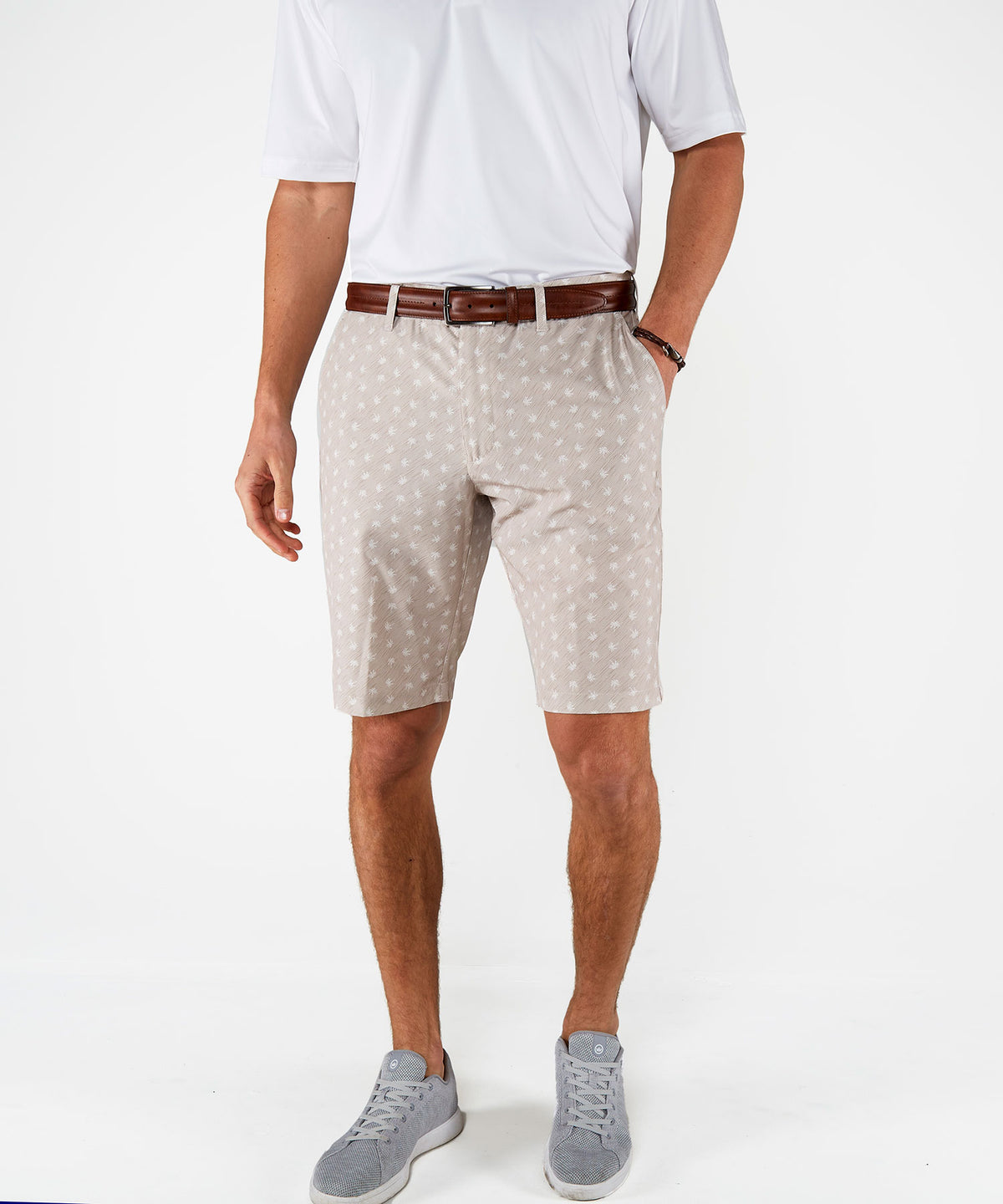 Westport Lifestyle Country Club Flat Front Printed Hybrid Shorts, Men's Big & Tall