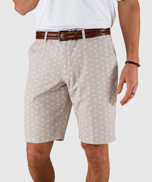 Westport Lifestyle Country Club Flat Front Printed Hybrid Shorts