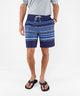 Westport Lifestyle Saybrook Half Elastic Stripe Board Short