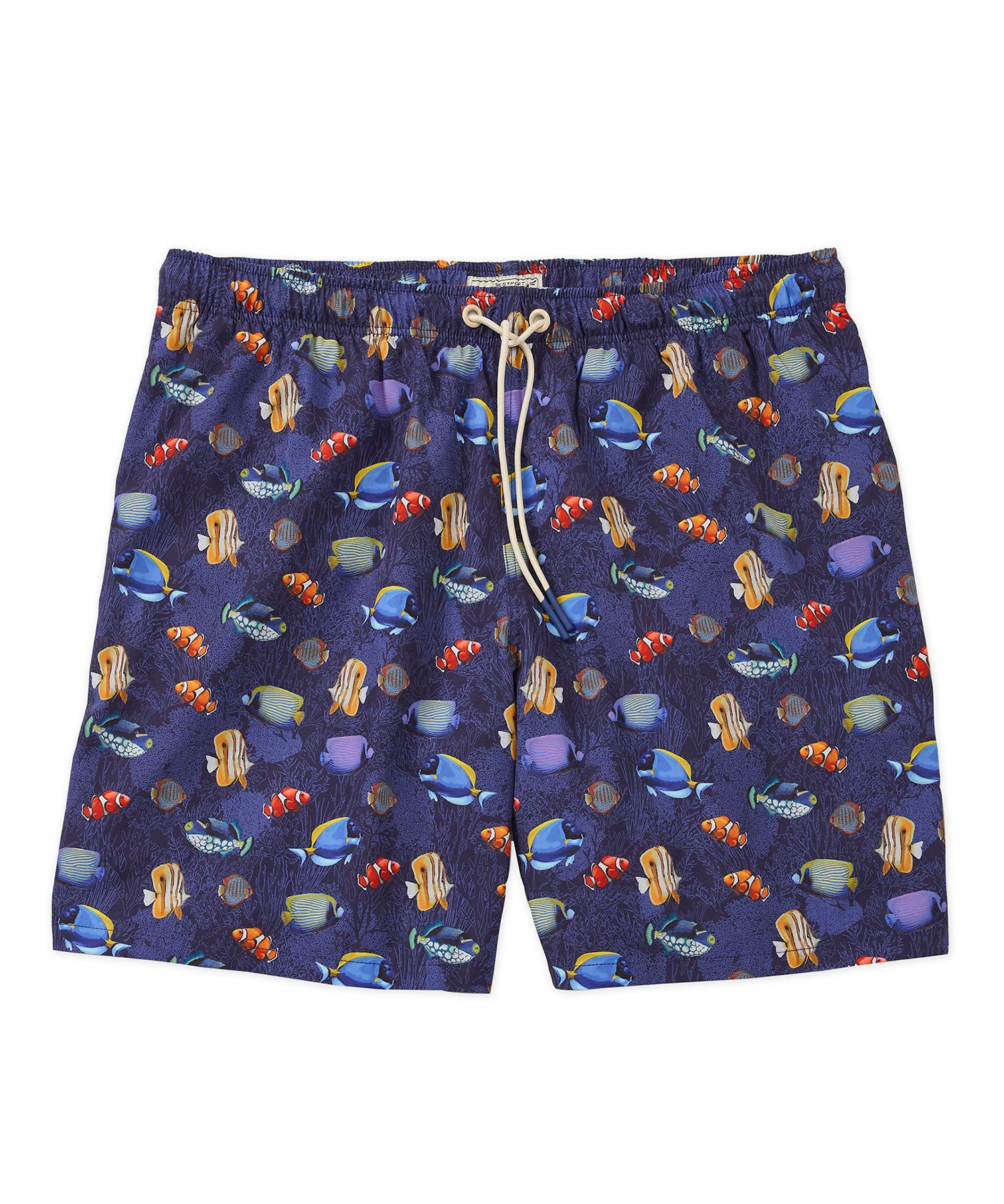 Westport Lifestyle Fish Print Compo Swim Trunks, Men's Big & Tall