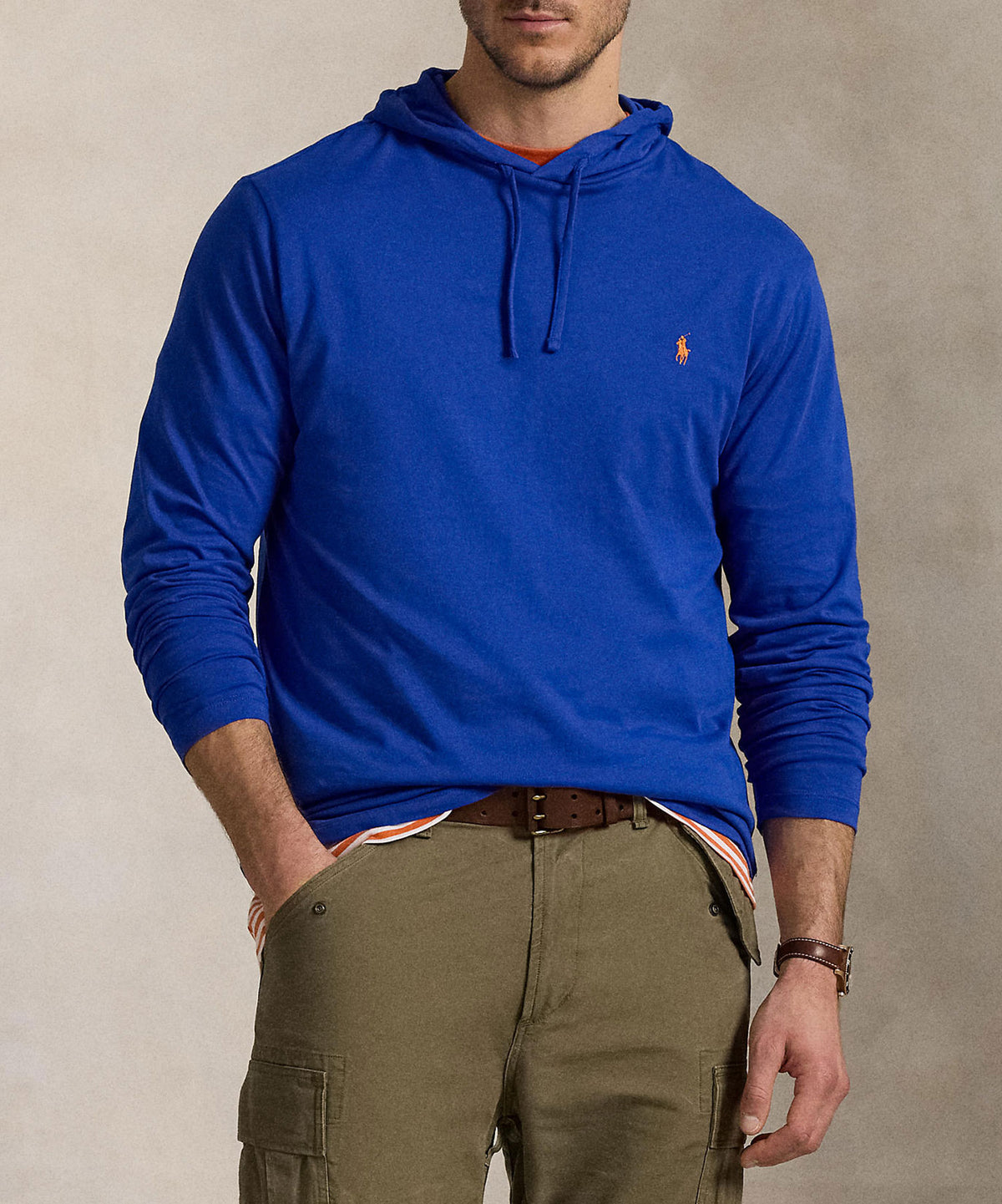 Polo Ralph Lauren Long Sleeve Hooded T-Shirt, Men's Big & Tall
