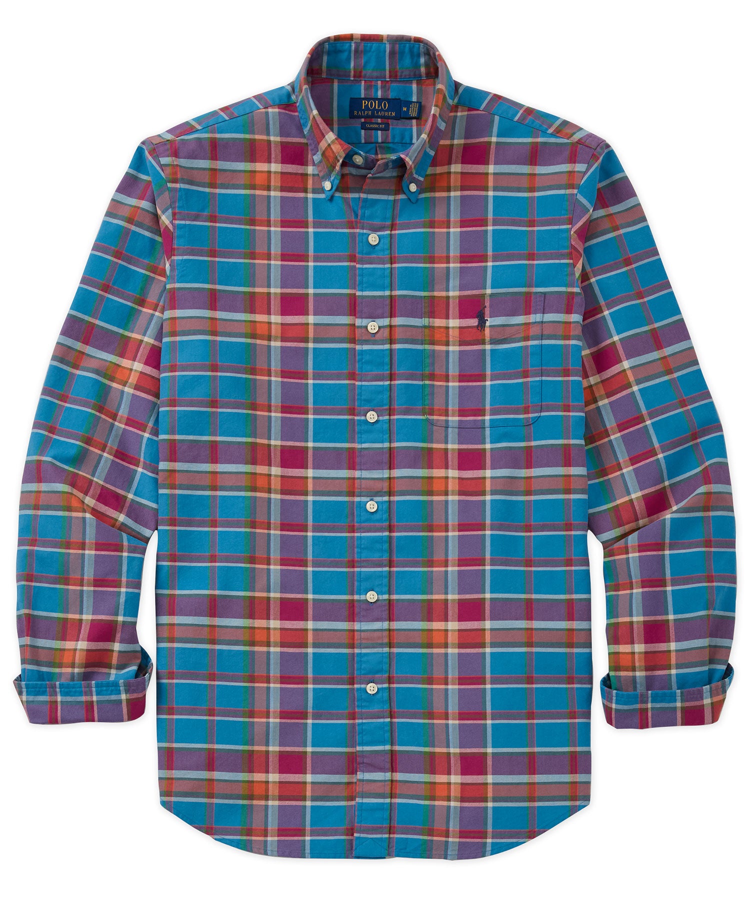 Polo Ralph Lauren Long Sleeve Button Down Collar Oxford Sport Shirt -  Westport Big & Tall