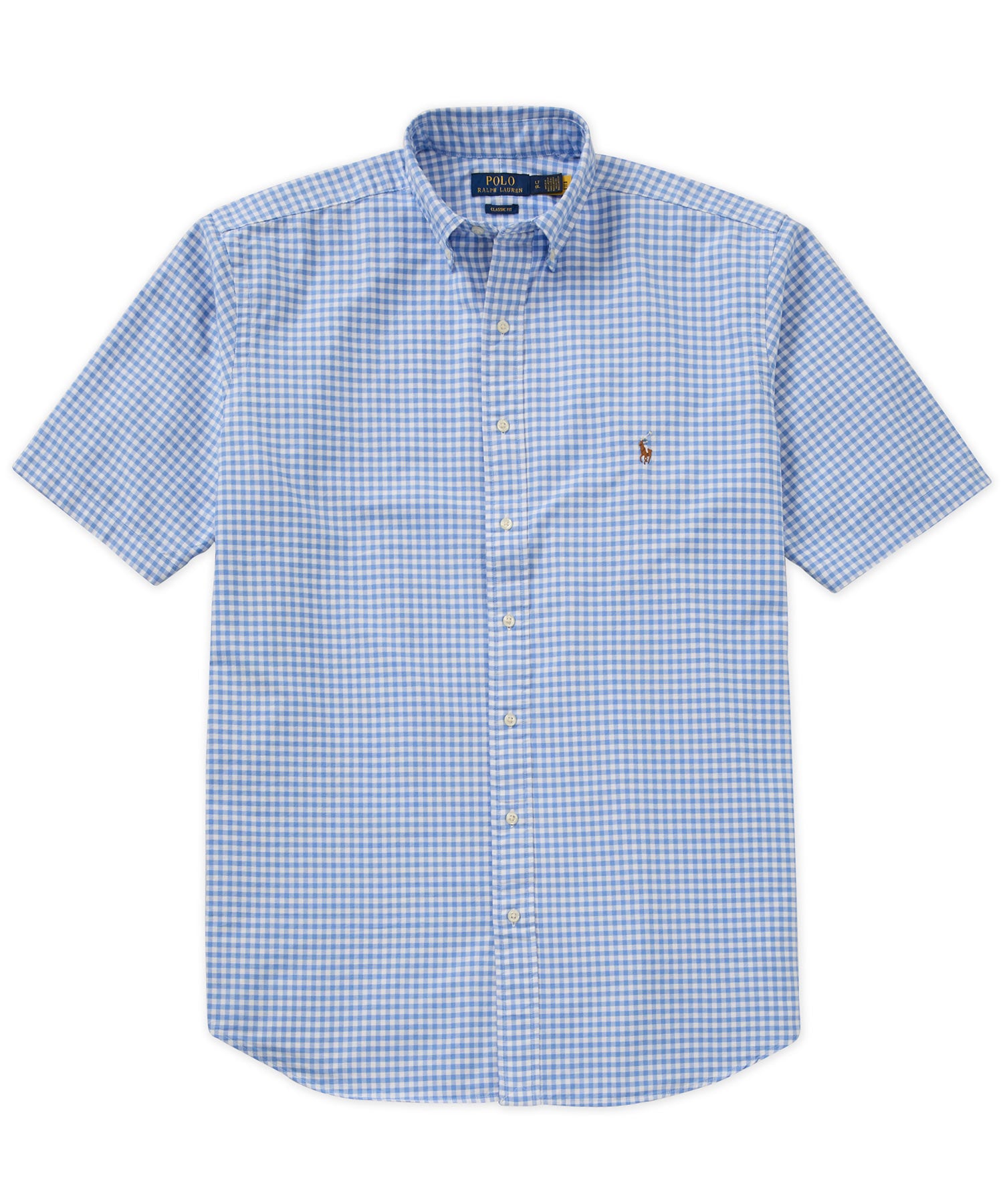 Polo Ralph Lauren Short Sleeve Button Down Collar Oxford Sport Shirt, Men's Big & Tall