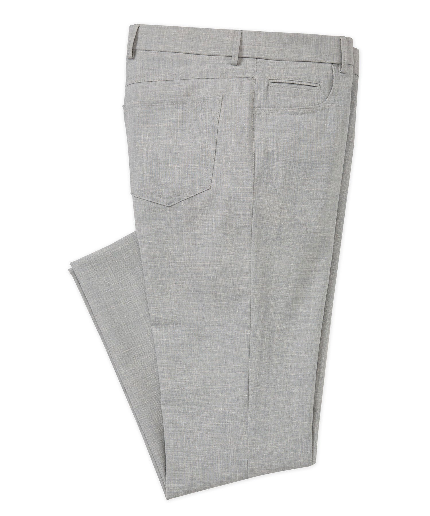 Men's Big & Tall Westport Black Stretch Linen 5-Pocket Pant Pearl Grey / 46" / LONG Men's Big & Tall Westport Black Stretch Linen 5-Pocket Pant Pearl Grey / 46" / LONG