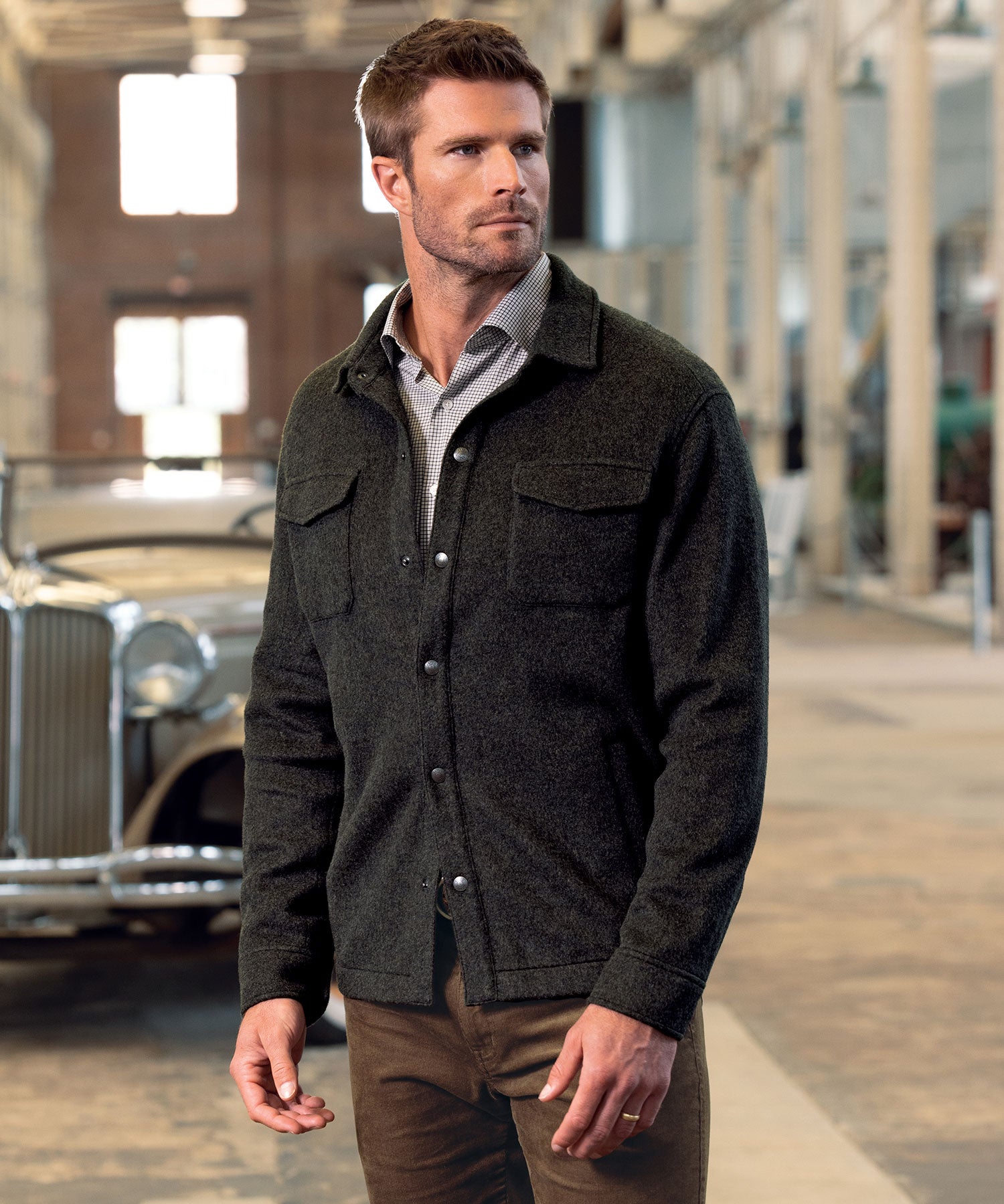 Peter Millar Crown Flex Merino Wool Shirt Jacket Peter Millar Crown Flex Merino Wool Shirt Jacket