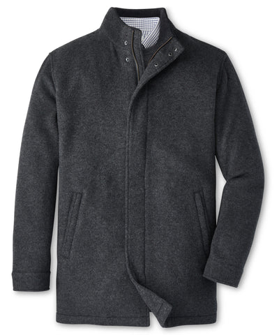 Peter Millar Crown Flex Merino Wool City Coat, Men's Big & Tall