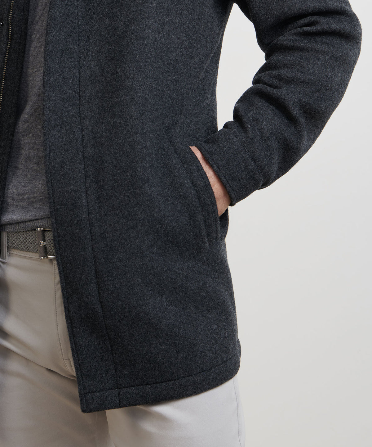 Peter Millar Crown Flex Merino Wool City Coat, Men's Big & Tall