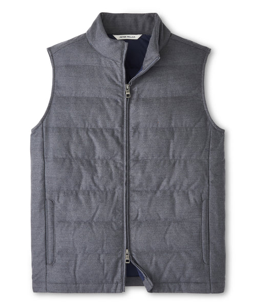 トップス 21AW  peak QUILTED FLANNEL VEST トップス 21AW peak QUILTED FLANNEL VEST Glen Plaid Quilted
