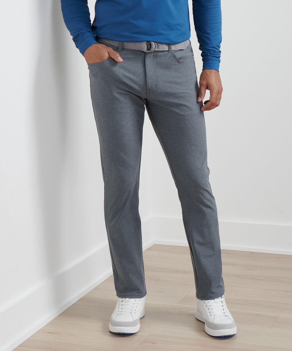 Peter Millar Brevard Performance Flannel 5-Pocket Pant, Men's Big & Tall