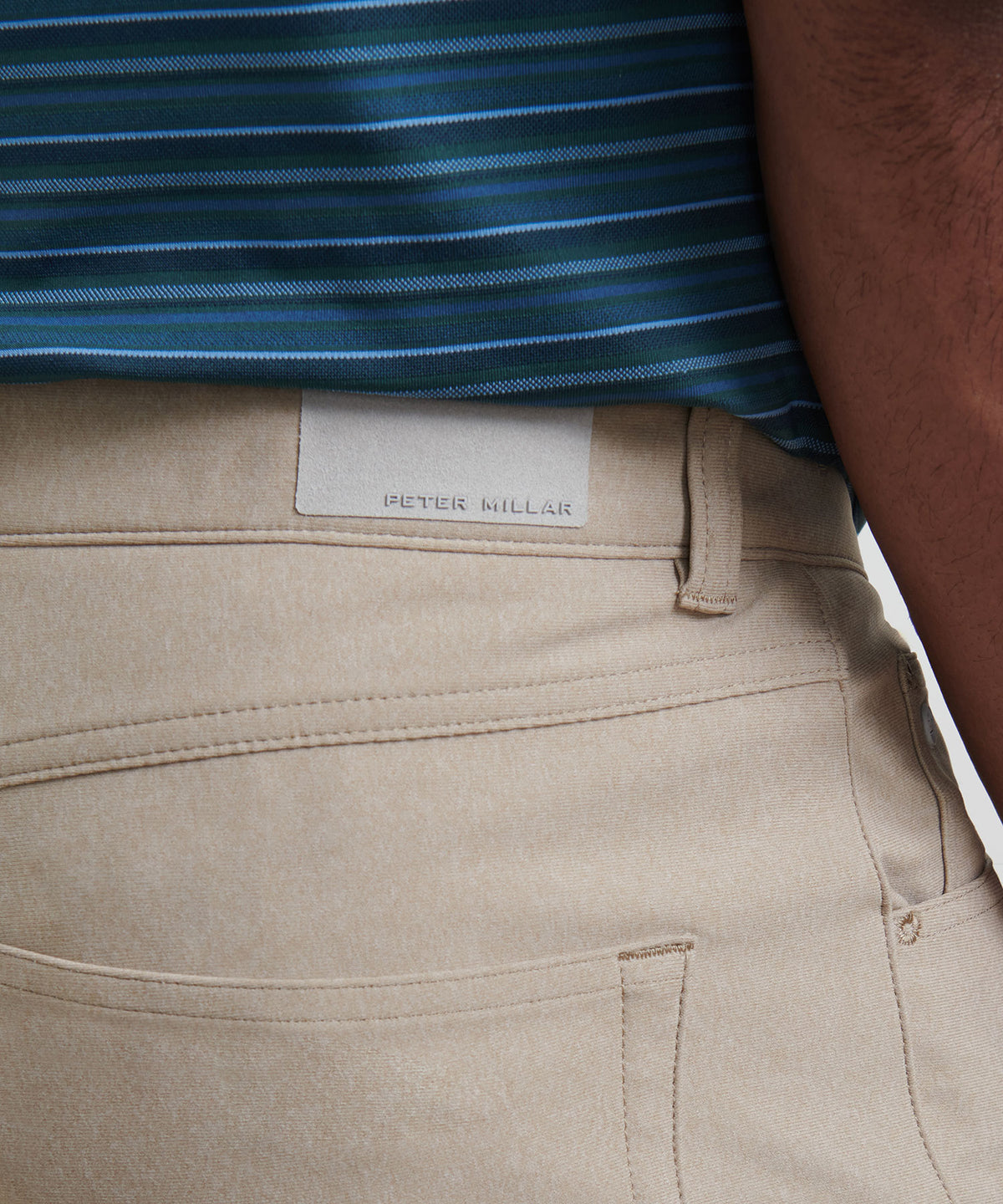 Peter Millar Brevard Performance Flannel 5-Pocket Pant, Men's Big & Tall