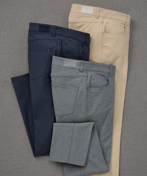 Peter Millar Brevard Performance Flannel 5-Pocket Pant