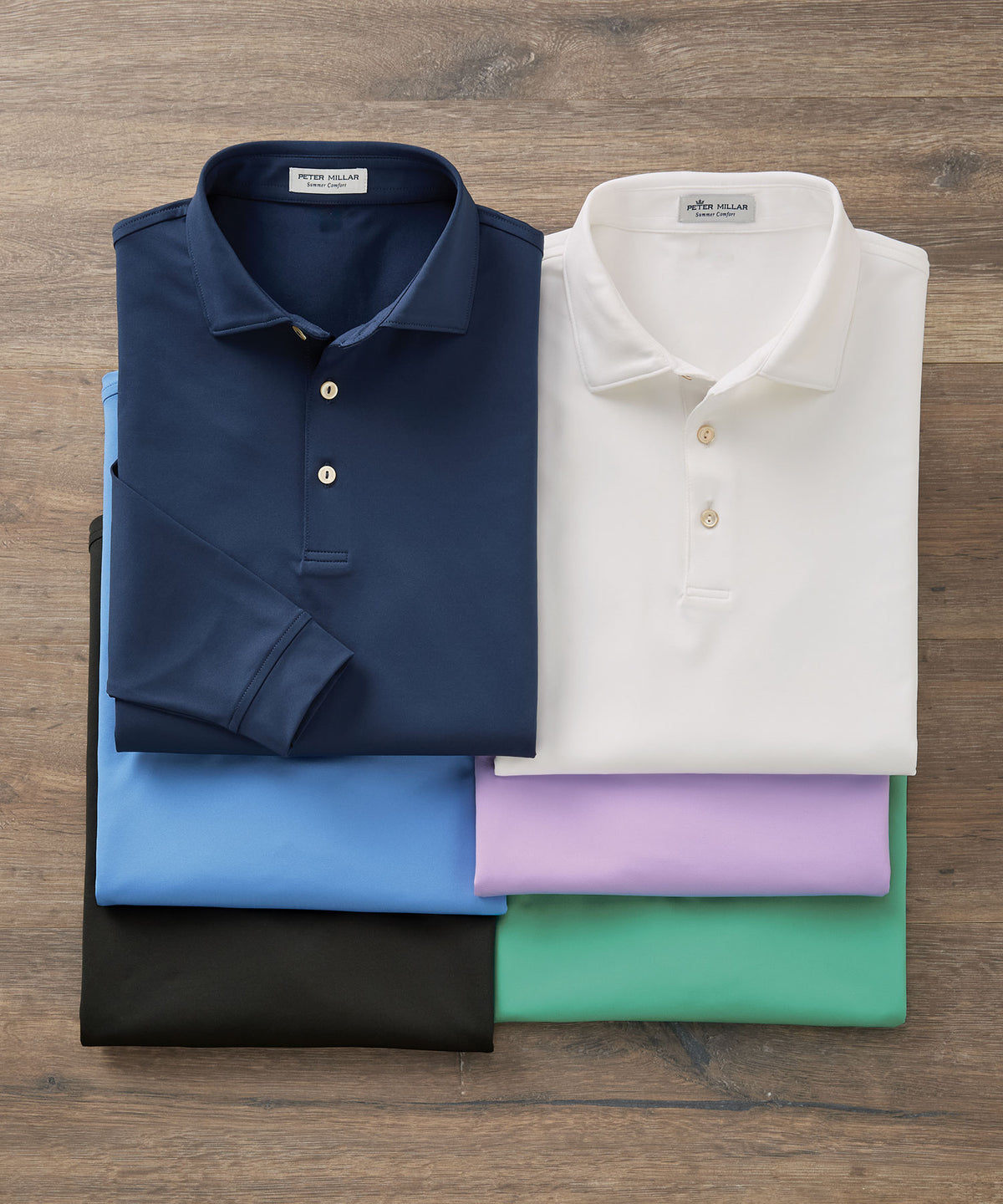 Peter Millar Long Sleeve Performance Polo, Men's Big & Tall