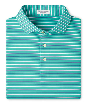 Peter Millar Short Sleeve Dunnes Stripe Performance Polo