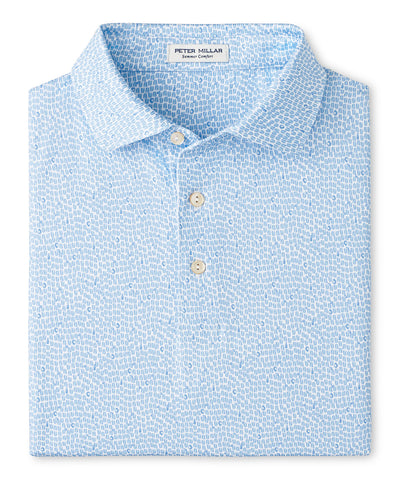 Peter Millar Short Sleeve Oyster Shooter Printed Performance Polo, Men's Big & Tall