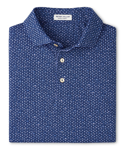 Peter Millar Short Sleeve Sidecar Printed Performance Polo, Men's Big & Tall