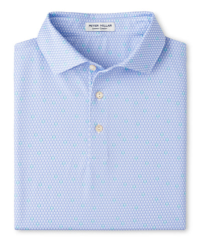 Peter Millar Short Sleeve Geo Skull Printed Performance Polo, Men's Big & Tall