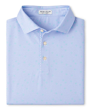 Peter Millar Short Sleeve Geo Skull Printed Performance Polo