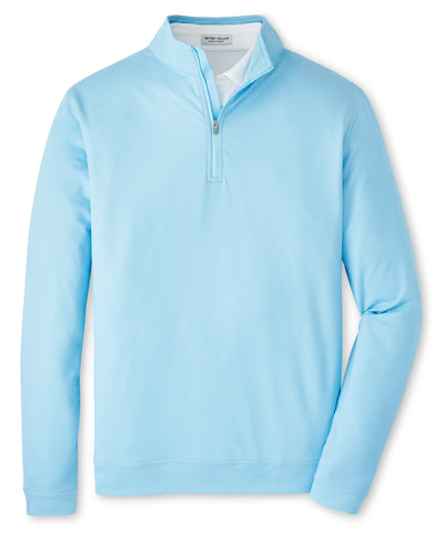 Peter Millar Long Sleeve Birdseye Perth Quarter Zip Pullover, Men's Big & Tall