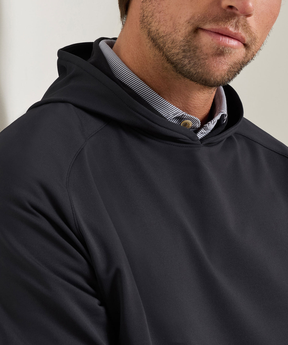 Peter Millar Long Sleeve Pine Performance Hoodie Pullover, Men's Big & Tall
