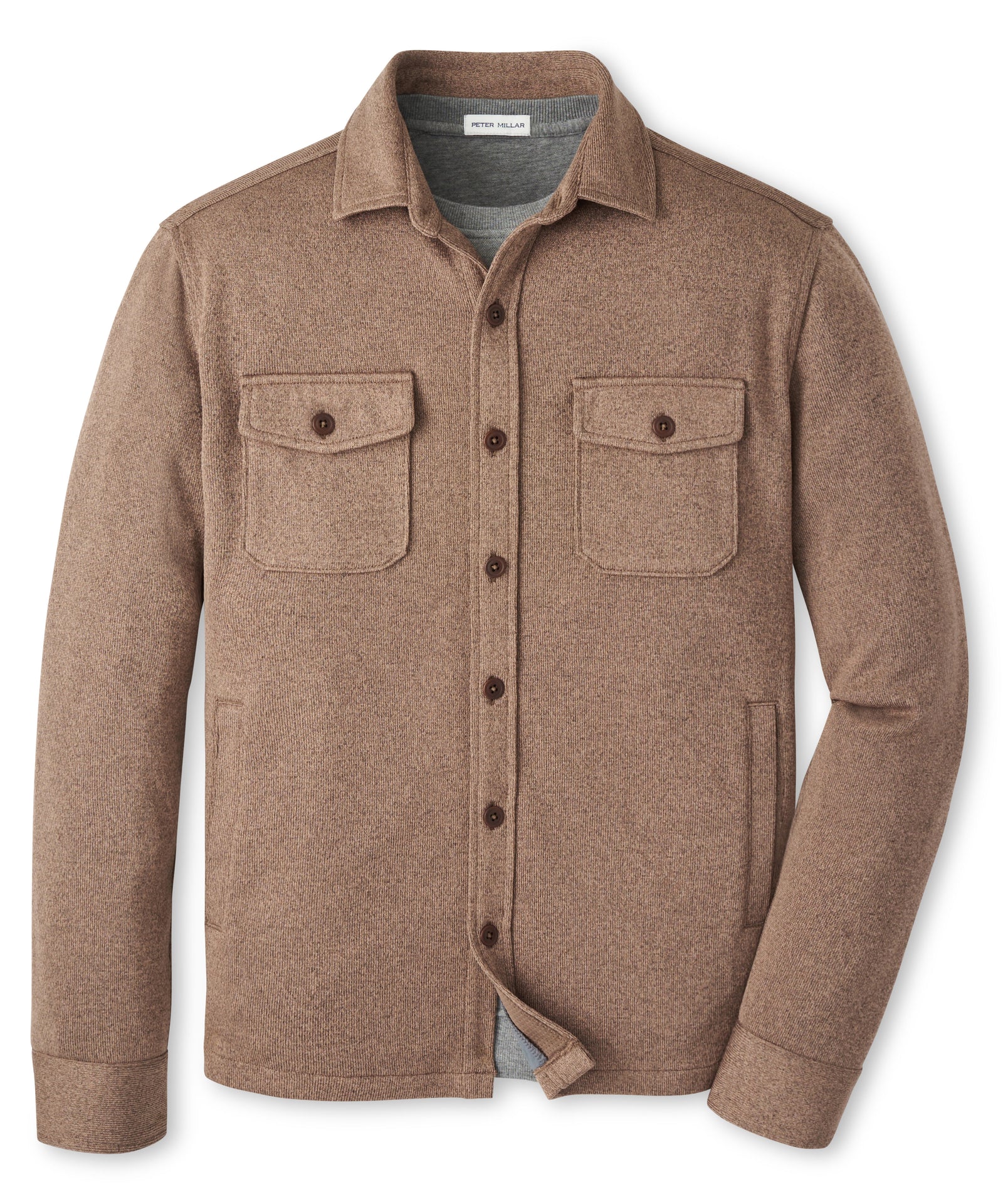 Peter Millar Sweater Fleece Shirt Jacket, Men's Big & Tall