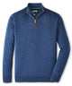 Peter Millar Long Sleeve Autumn Crest Suede Trim Quarter Zip Pullover