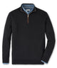 Peter Millar Long Sleeve Autumn Crest Suede Trim Quarter Zip Pullover