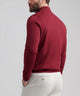 Peter Millar Long Sleeve Autumn Crest Suede Trim Quarter Zip Pullover