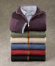 Peter Millar Long Sleeve Autumn Crest Suede Trim Quarter Zip Pullover