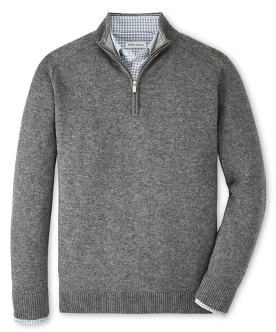 Peter Millar Long Sleeve Crescent Quarter Zip Sweater, Men's Big & Tall