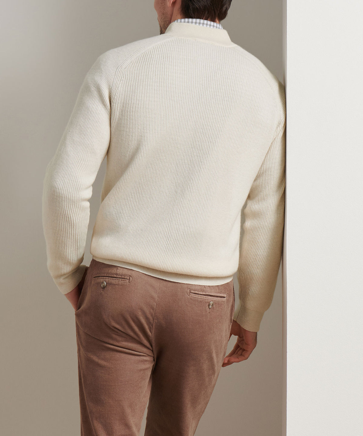 Peter Millar Long Sleeve Brant Button Mock Sweater, Men's Big & Tall