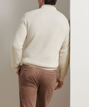 Peter Millar Long Sleeve Brant Button Mock Sweater