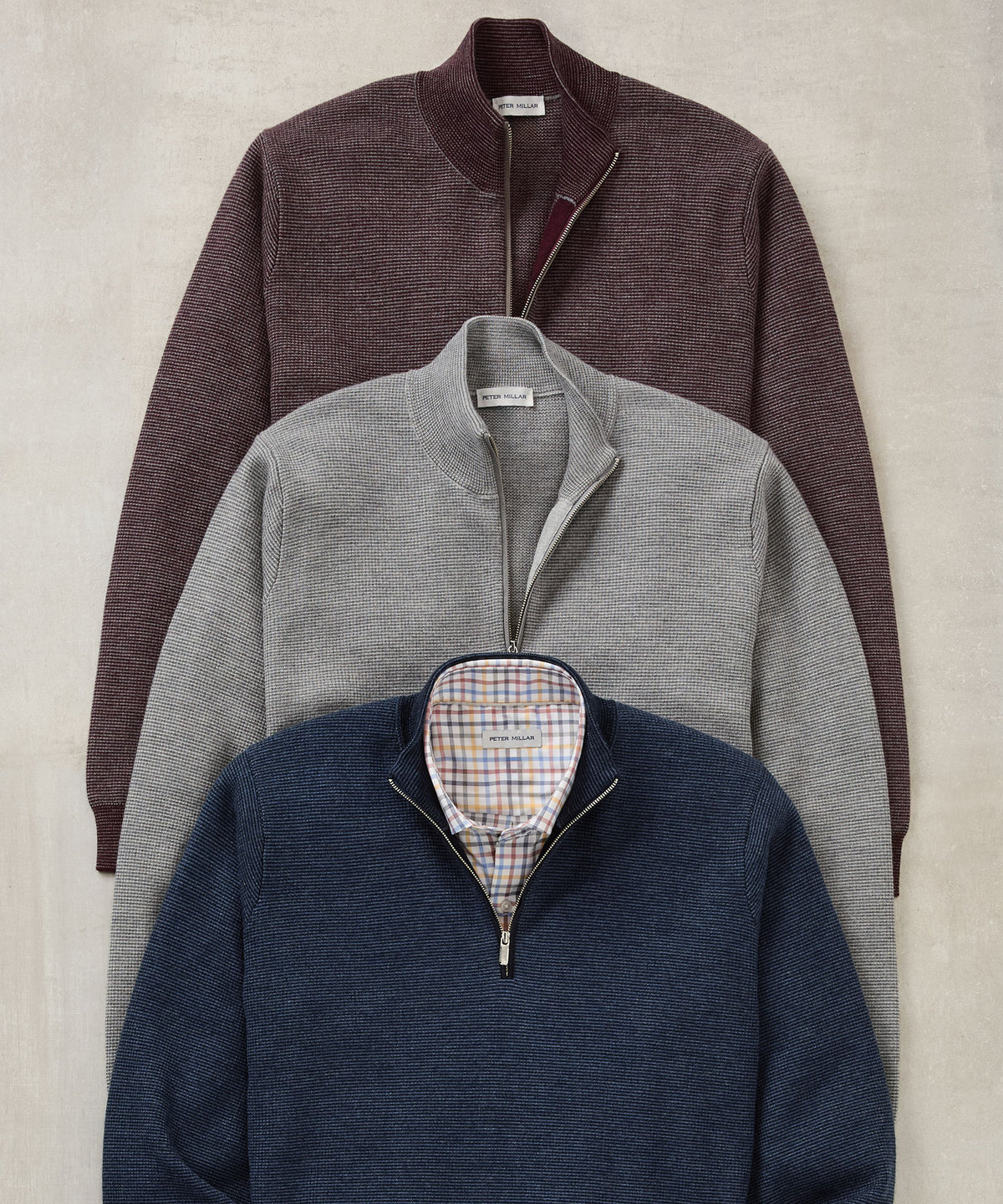 Peter Millar West Quarter Zip Sweater, Men's Big & Tall