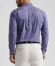 Peter Millar Long Sleeve Button Down Collar Cotton Stretch Conway Sport Shirt