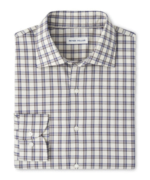 Peter Millar Long Sleeve Spread Collar Cotton Stretch Lenox Sport Shirt