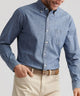 Peter Millar Long Sleeve Tamworth Chambray Sport Shirt