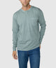 Westport Lifestyle Long Sleeve Ocean Washed Crew Neck Pocket T-Shirt