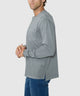 Westport Lifestyle Long Sleeve Ocean Washed Crew Neck Pocket T-Shirt - Tumbleweed