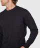 Westport Lifestyle Long Sleeve Ocean Washed Crew Neck T-Shirt