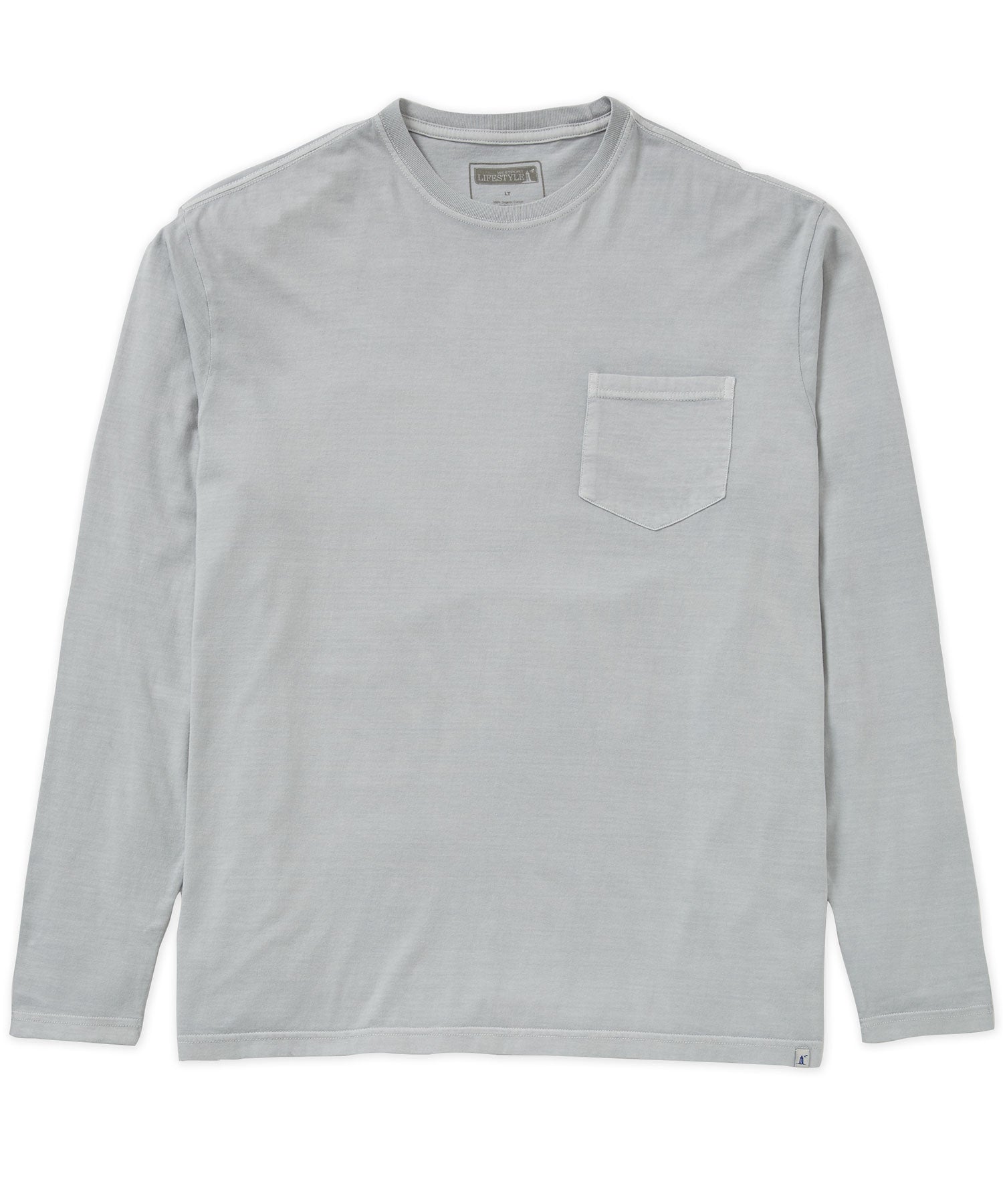 Westport Lifestyle Long Sleeve Ocean Washed Crew Neck T-Shirt