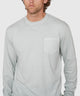 Westport Lifestyle Long Sleeve Ocean Washed Crew Neck T-Shirt