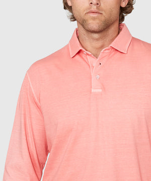 Westport Lifestyle Long Sleeve Ocean Washed Polo