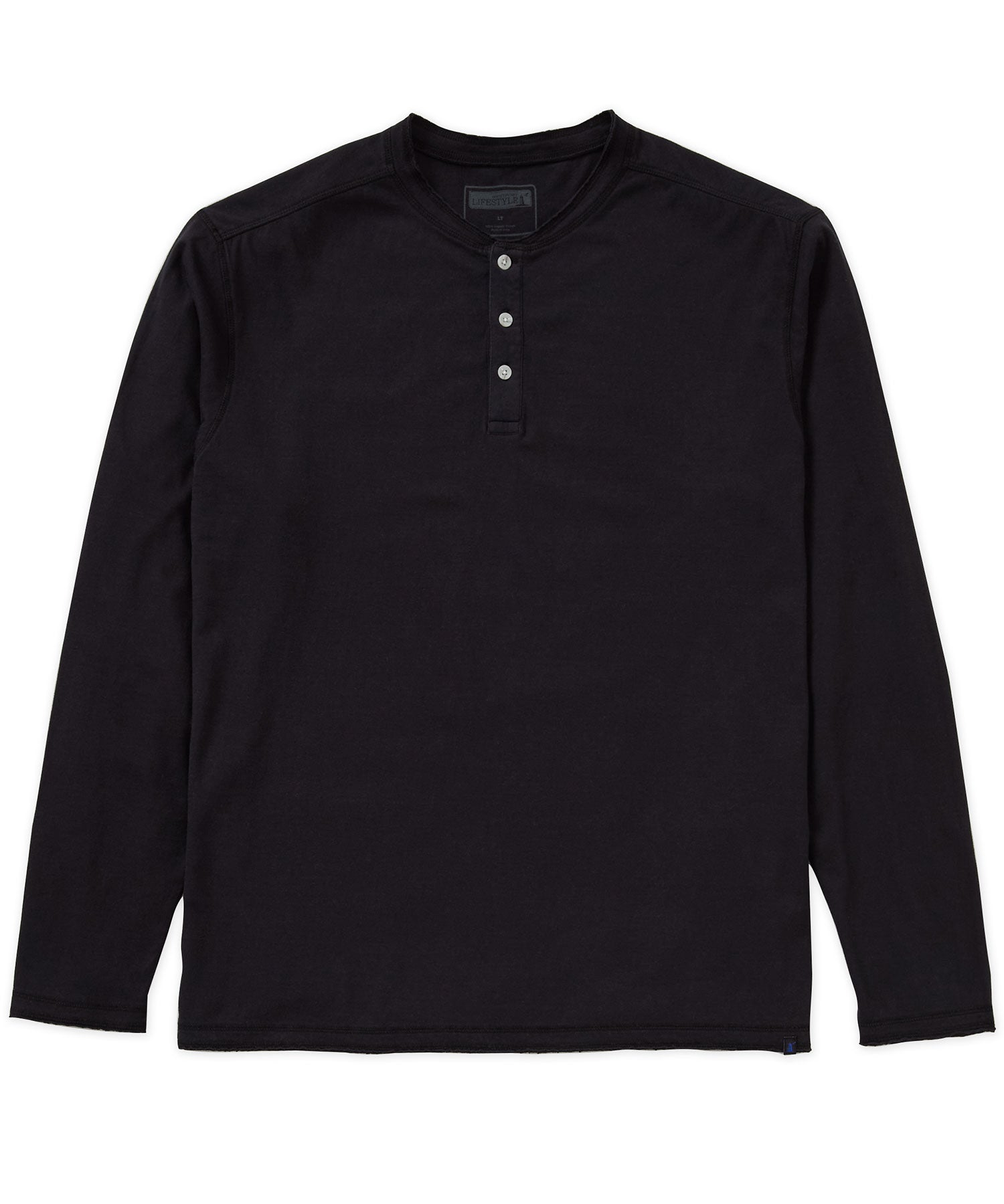 Westport Lifestyle Long Sleeve Ocean Washed Henley, Men's Big & Tall