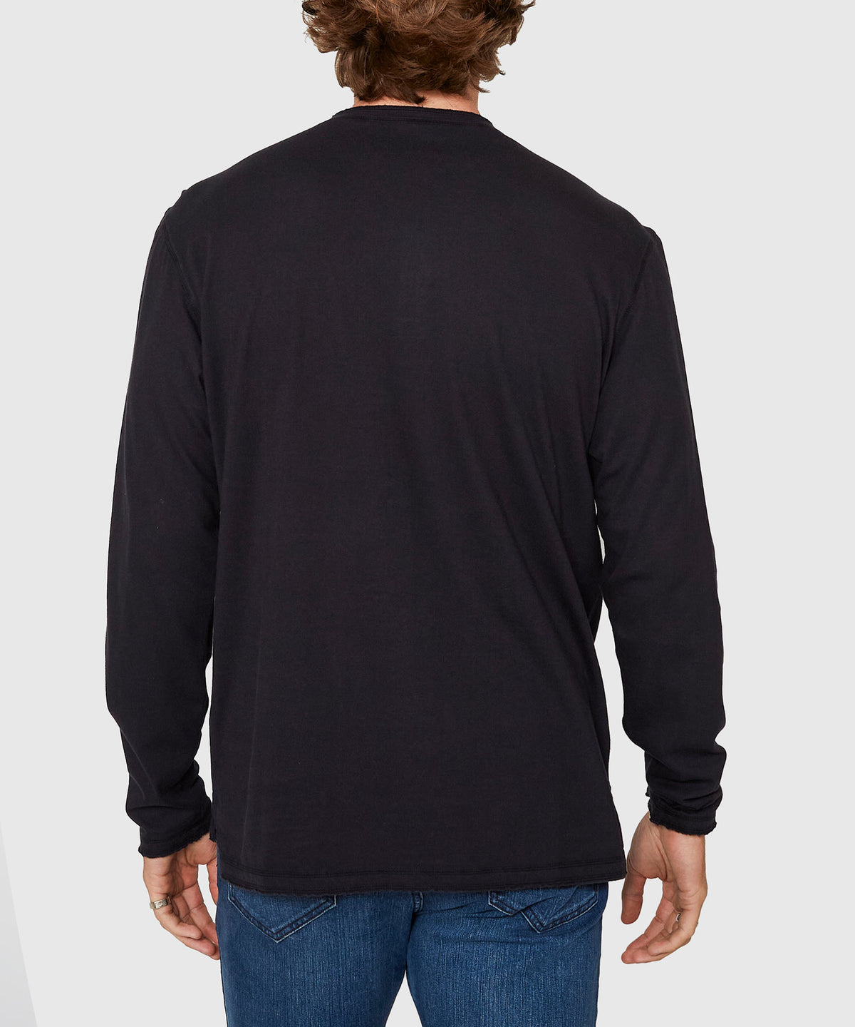 Westport Lifestyle Long Sleeve Ocean Washed Henley, Men's Big & Tall