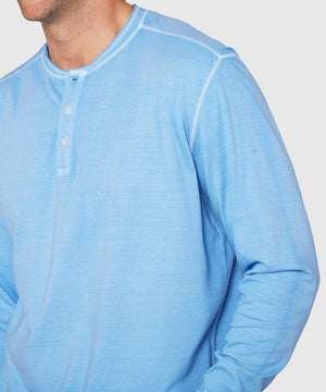 Westport Lifestyle Long Sleeve Ocean Washed Henley