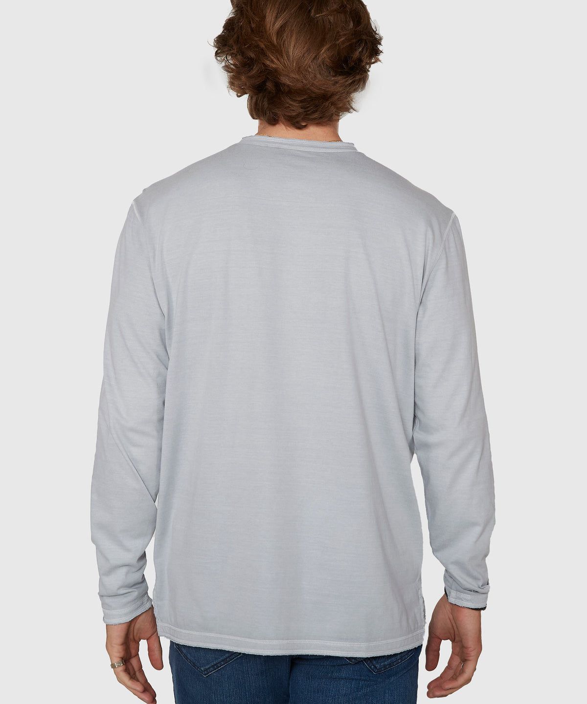 Westport Lifestyle Long Sleeve Ocean Washed Henley, Men's Big & Tall