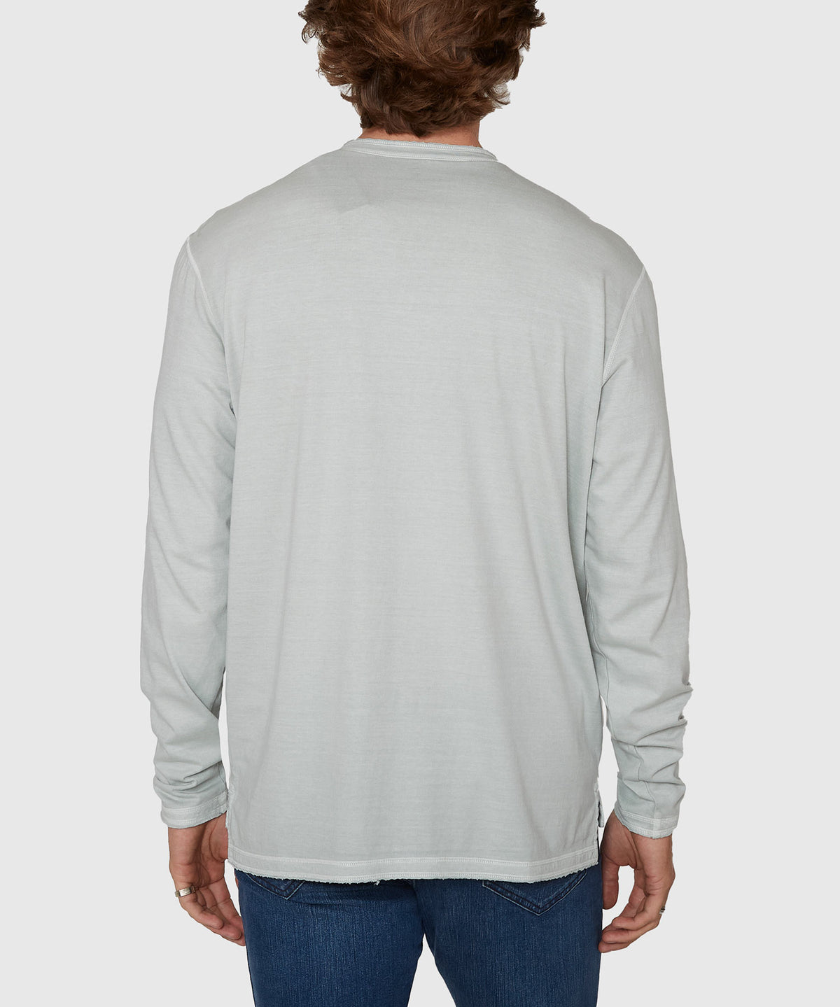 Westport Lifestyle Long Sleeve Ocean Washed Henley, Men's Big & Tall