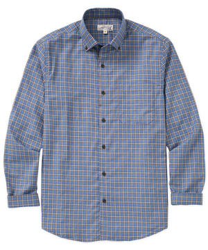 Westport Lifestyle Long Sleeve Button Down Collar Plaid Sport Shirt
