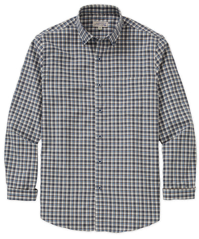 Westport Lifestyle Long Sleeve Button Down Collar Plaid Sport Shirt, Men's Big & Tall